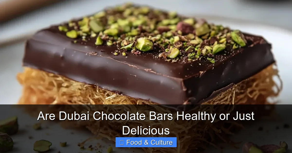 Are Dubai Chocolate Bars Healthy or Just Delicious