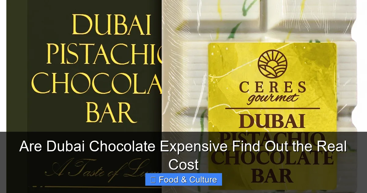 Are Dubai Chocolate Expensive Find Out the Real Cost