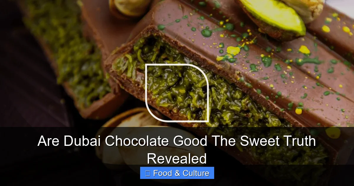 Are Dubai Chocolate Good The Sweet Truth Revealed