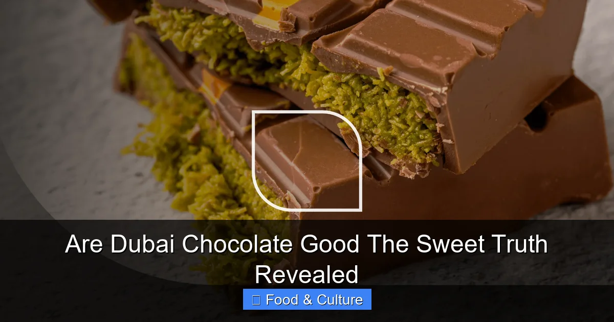 Are Dubai Chocolate Good The Sweet Truth Revealed