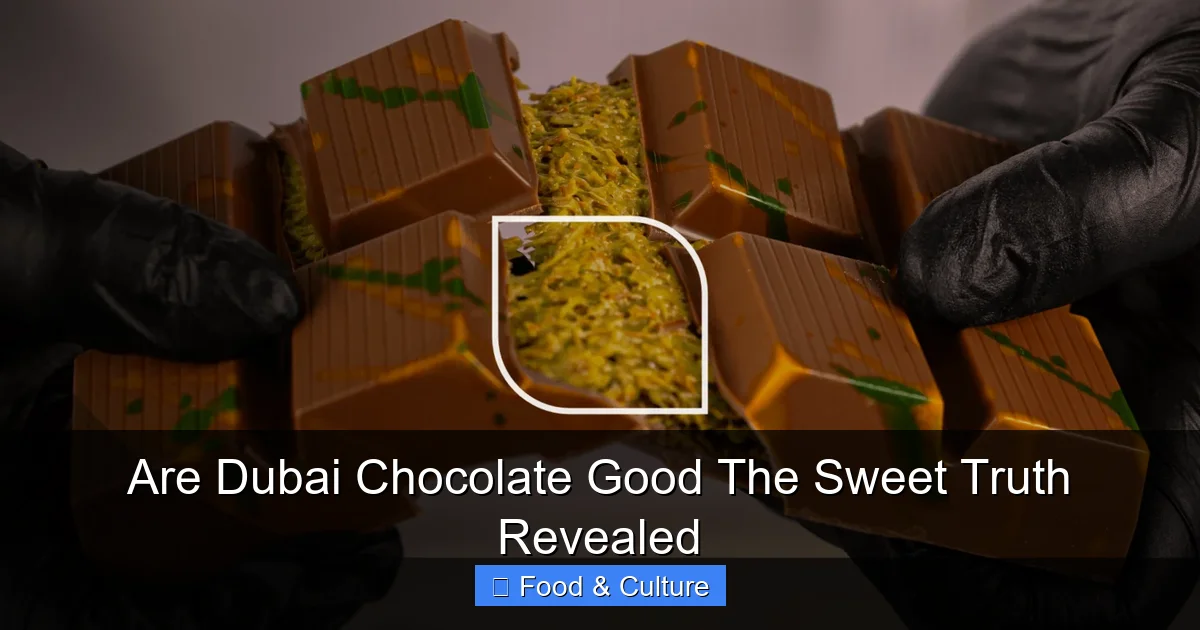 Are Dubai Chocolate Good The Sweet Truth Revealed