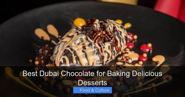 Best Dubai Chocolate for Baking Delicious Desserts
