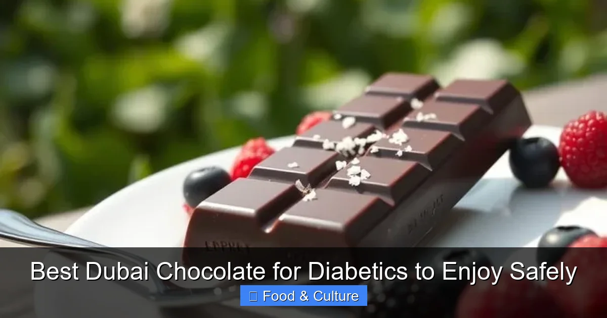 Best Dubai Chocolate for Diabetics to Enjoy Safely