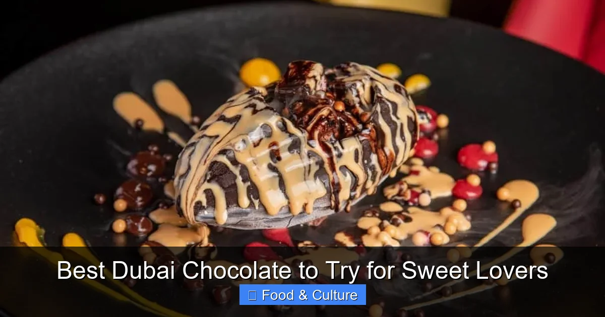 Best Dubai Chocolate to Try for Sweet Lovers