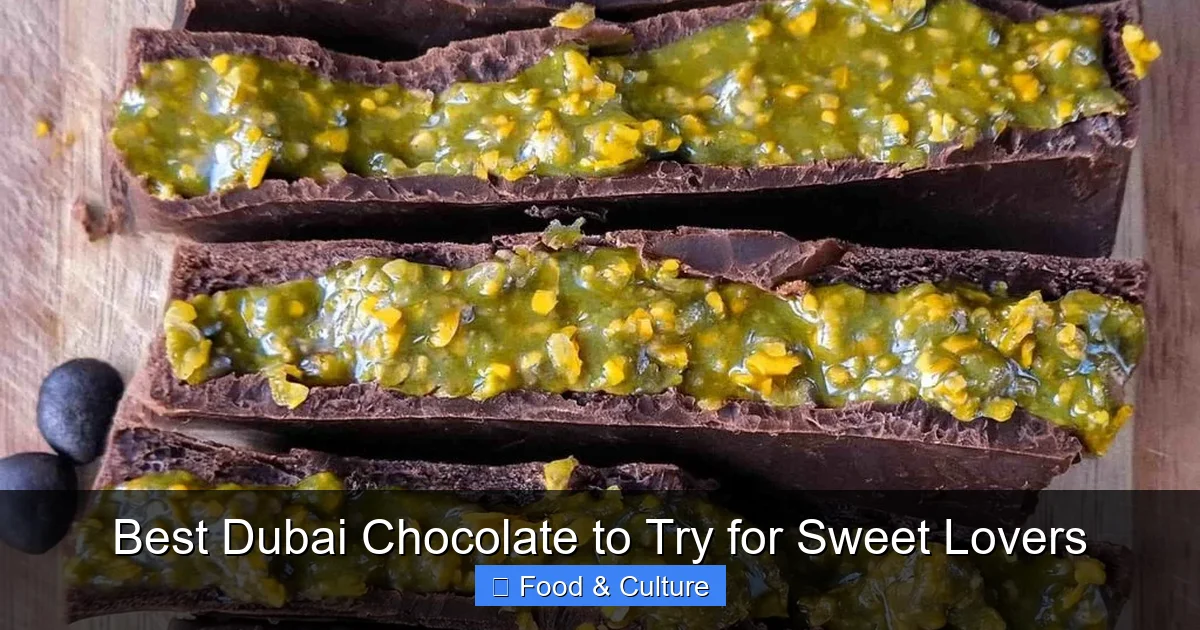 Best Dubai Chocolate to Try for Sweet Lovers