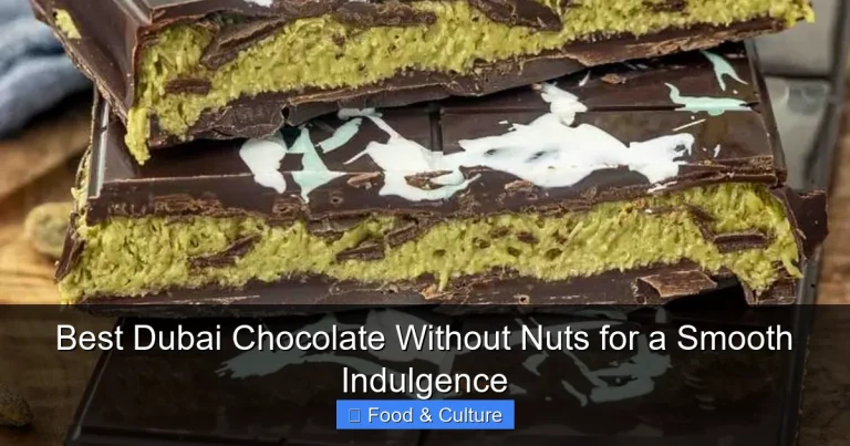 Best Dubai Chocolate Without Nuts for a Smooth Indulgence