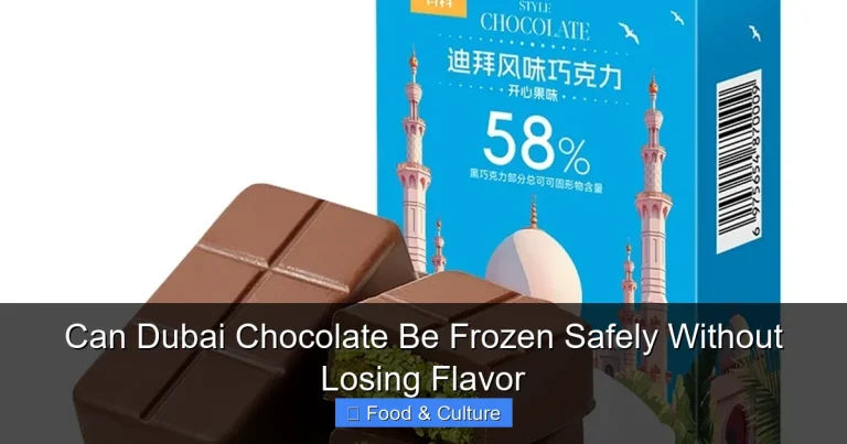 Can Dubai Chocolate Be Frozen Safely Without Losing Flavor Can Dubai Chocolate Be Frozen Safely Without Losing Flavor