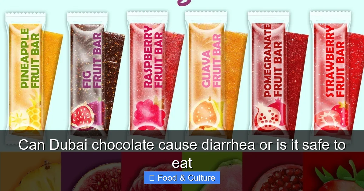 Can Dubai chocolate cause diarrhea or is it safe to eat