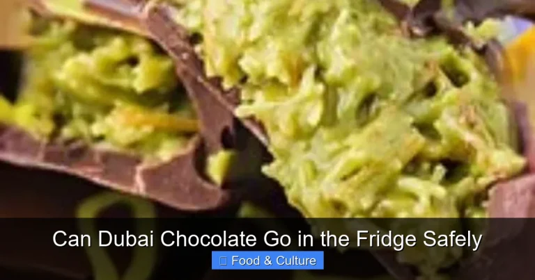 Can Dubai Chocolate Go in the Fridge Safely