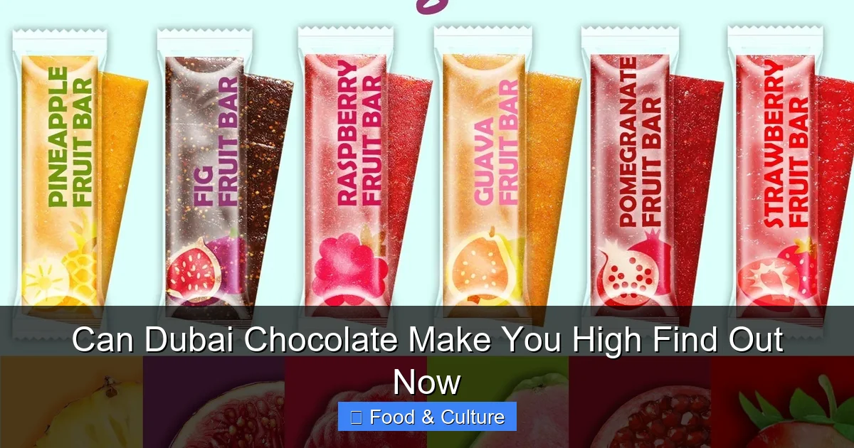 Can Dubai Chocolate Make You High Find Out Now