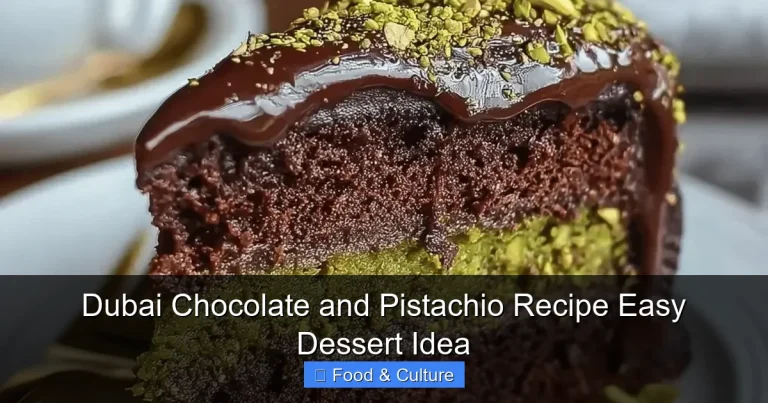 Dubai Chocolate and Pistachio Recipe Easy Dessert Idea