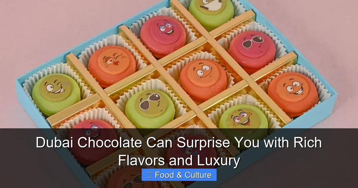 Dubai Chocolate Can Surprise You with Rich Flavors and Luxury