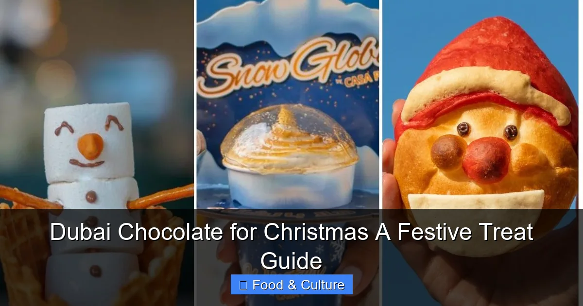 Dubai Chocolate for Christmas A Festive Treat Guide