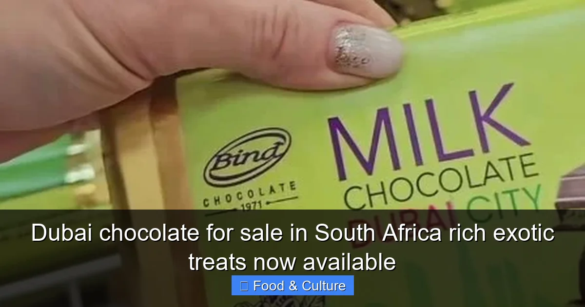 Dubai chocolate for sale in South Africa rich exotic treats now available