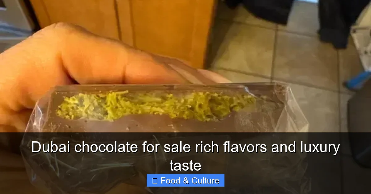 Dubai chocolate for sale rich flavors and luxury taste