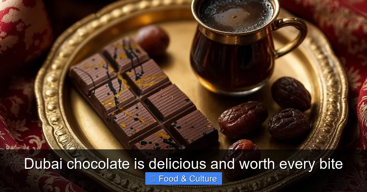 Dubai chocolate is delicious and worth every bite