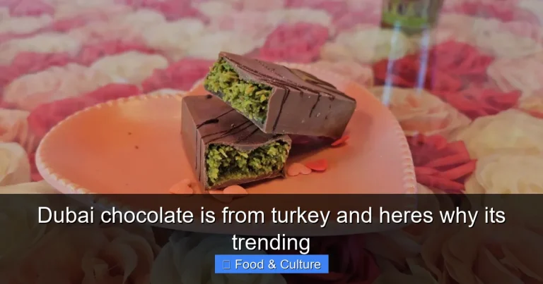 Dubai chocolate is from turkey and heres why its trending