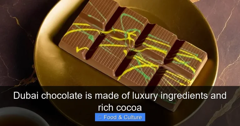 Dubai chocolate is made of luxury ingredients and rich cocoa