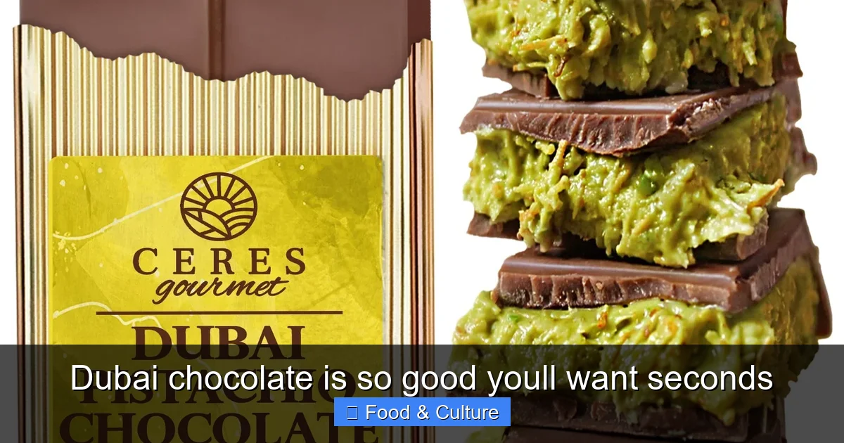 Dubai chocolate is so good youll want seconds
