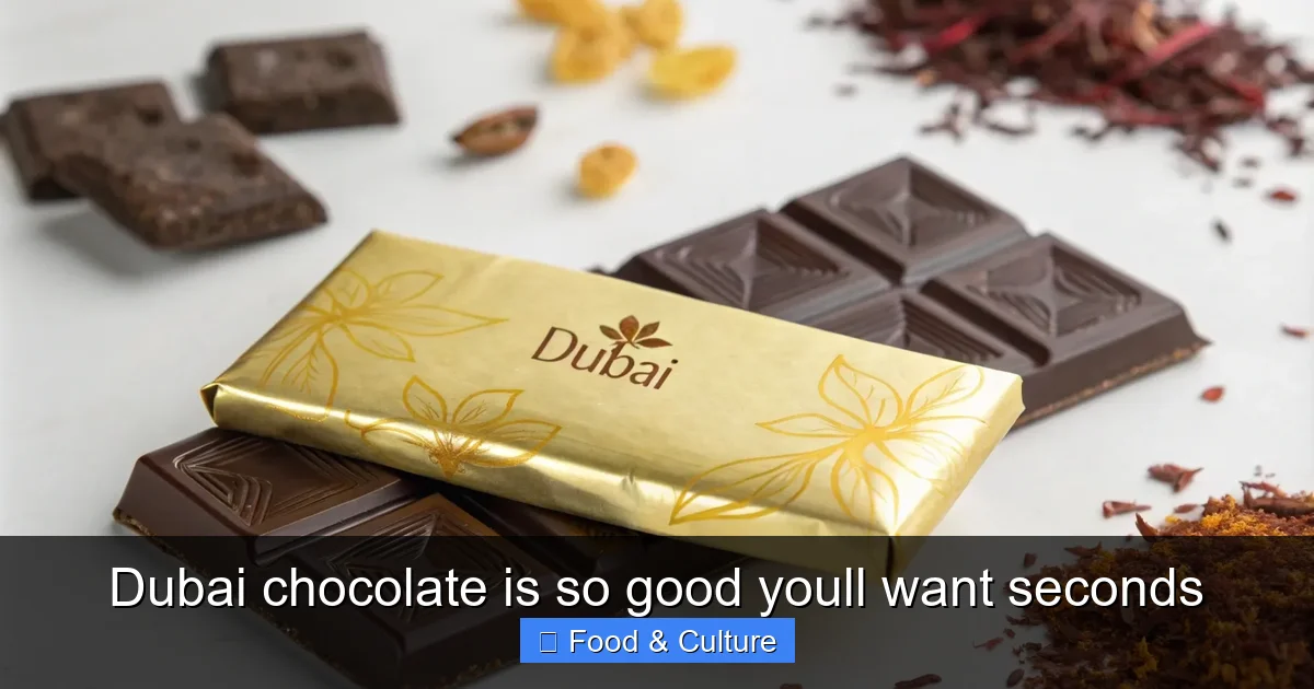 Dubai chocolate is so good youll want seconds