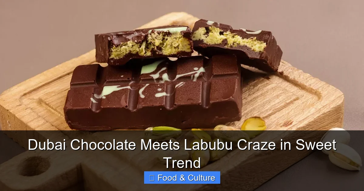 Dubai Chocolate Meets Labubu Craze in Sweet Trend