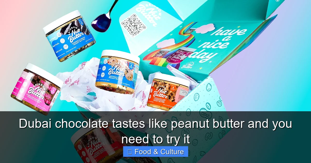 Dubai chocolate tastes like peanut butter and you need to try it