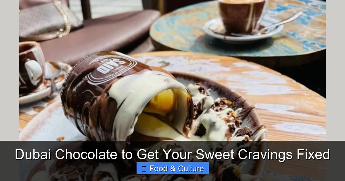 Dubai Chocolate to Get Your Sweet Cravings Fixed
