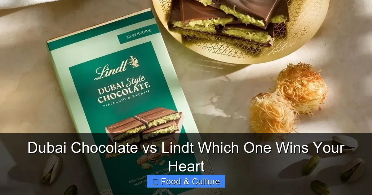 Dubai Chocolate vs Lindt Which One Wins Your Heart