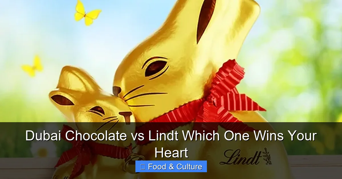Dubai Chocolate vs Lindt Which One Wins Your Heart