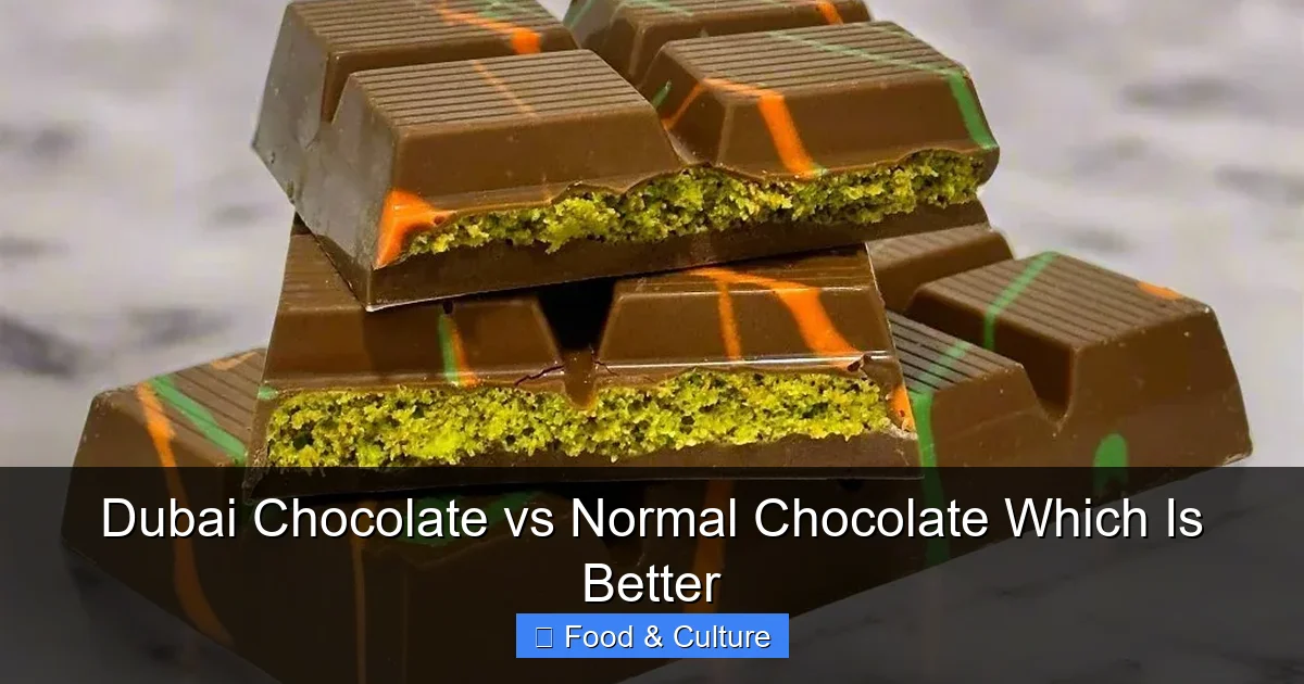Dubai Chocolate vs Normal Chocolate Which Is Better
