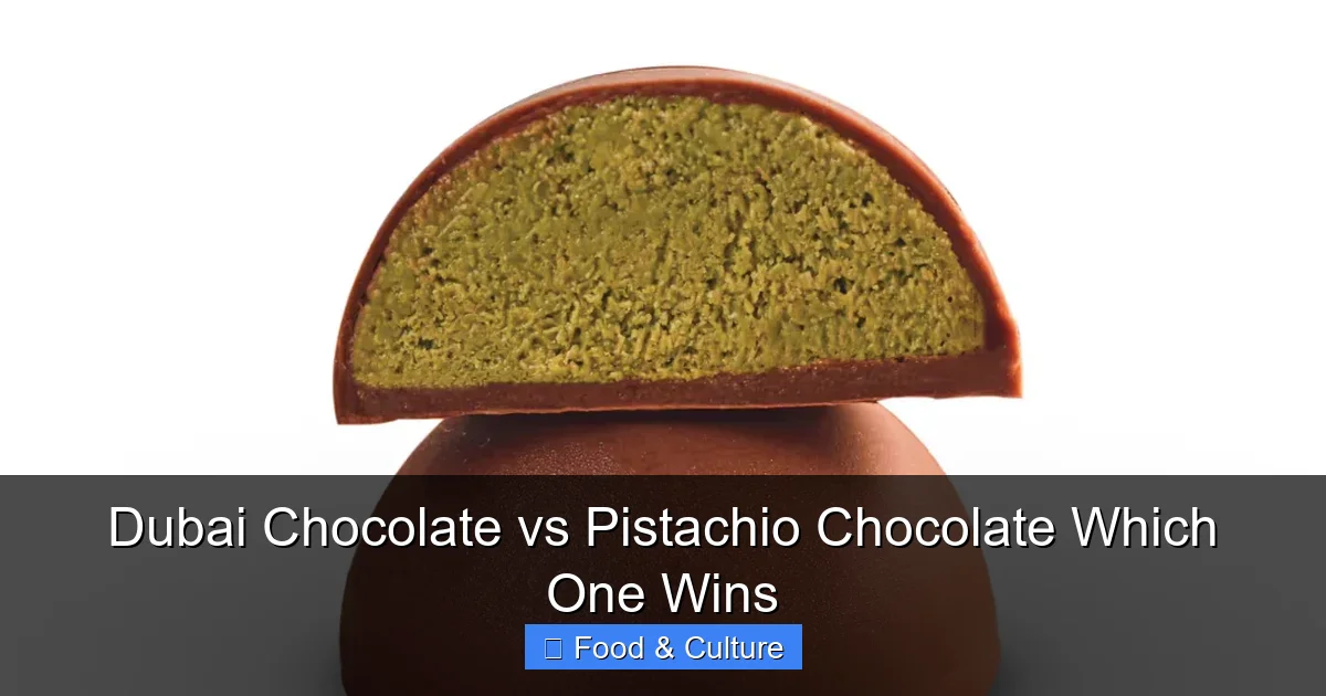Dubai Chocolate vs Pistachio Chocolate Which One Wins