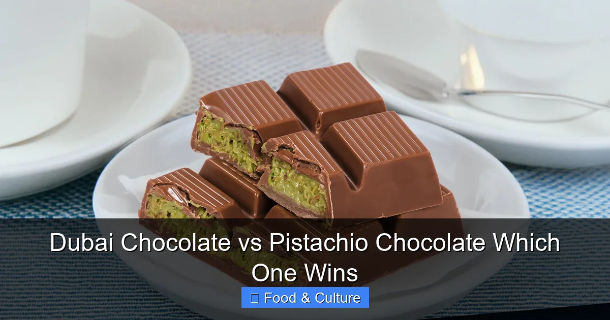 Dubai Chocolate vs Pistachio Chocolate Which One Wins