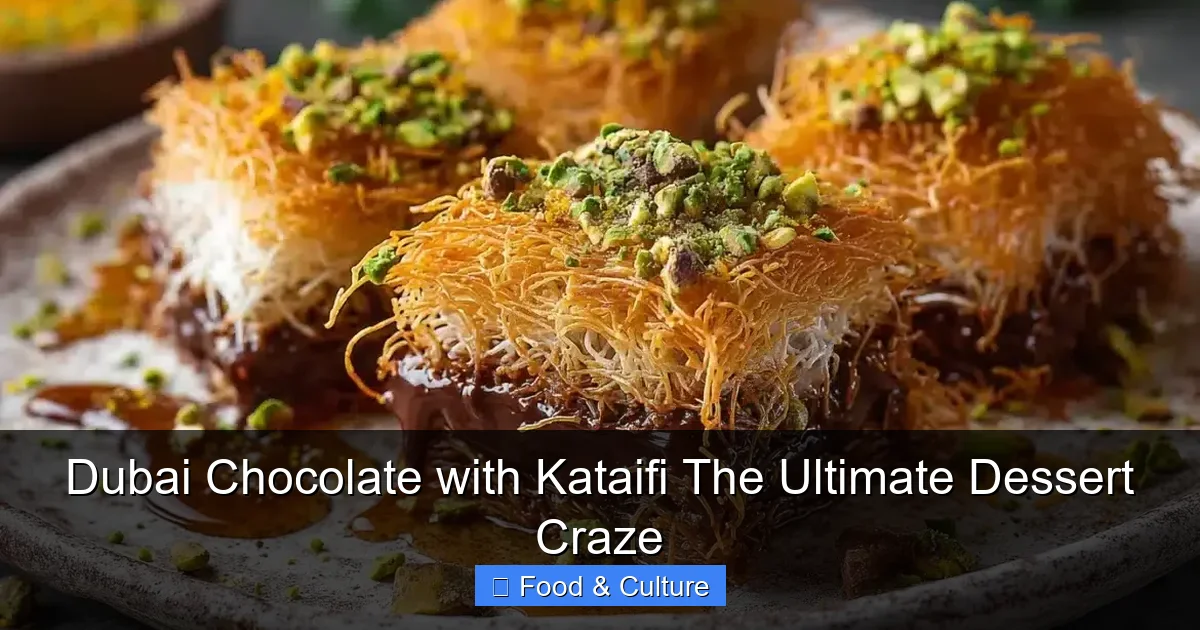Dubai Chocolate with Kataifi The Ultimate Dessert Craze