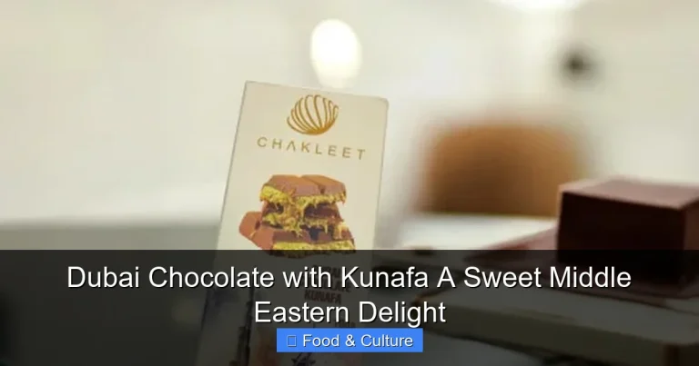 Dubai Chocolate with Kunafa A Sweet Middle Eastern Delight