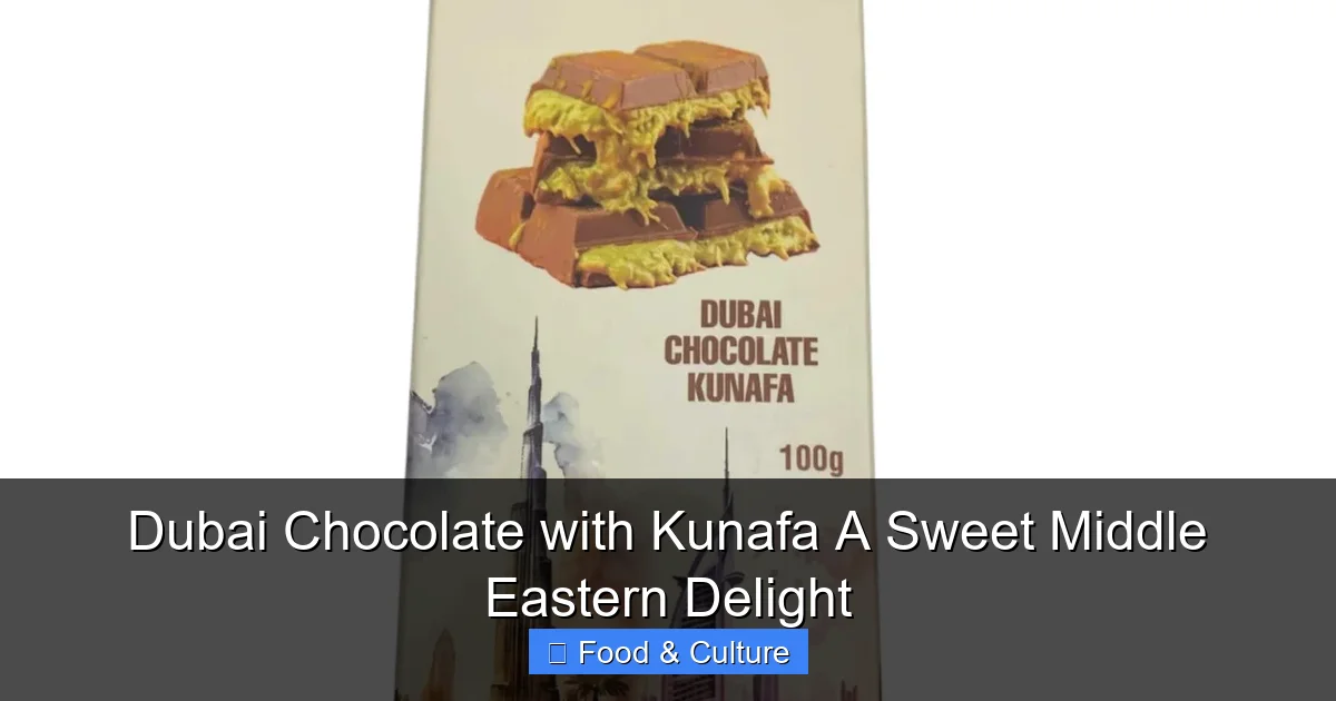 Dubai Chocolate with Kunafa A Sweet Middle Eastern Delight