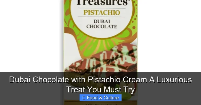 Dubai Chocolate with Pistachio Cream A Luxurious Treat You Must Try