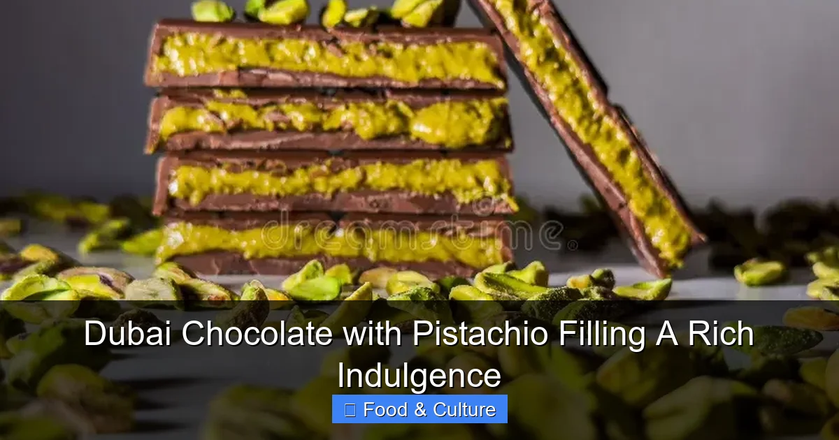 Dubai Chocolate with Pistachio Filling A Rich Indulgence
