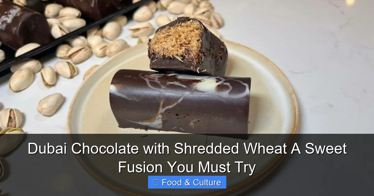 Dubai Chocolate with Shredded Wheat A Sweet Fusion You Must Try