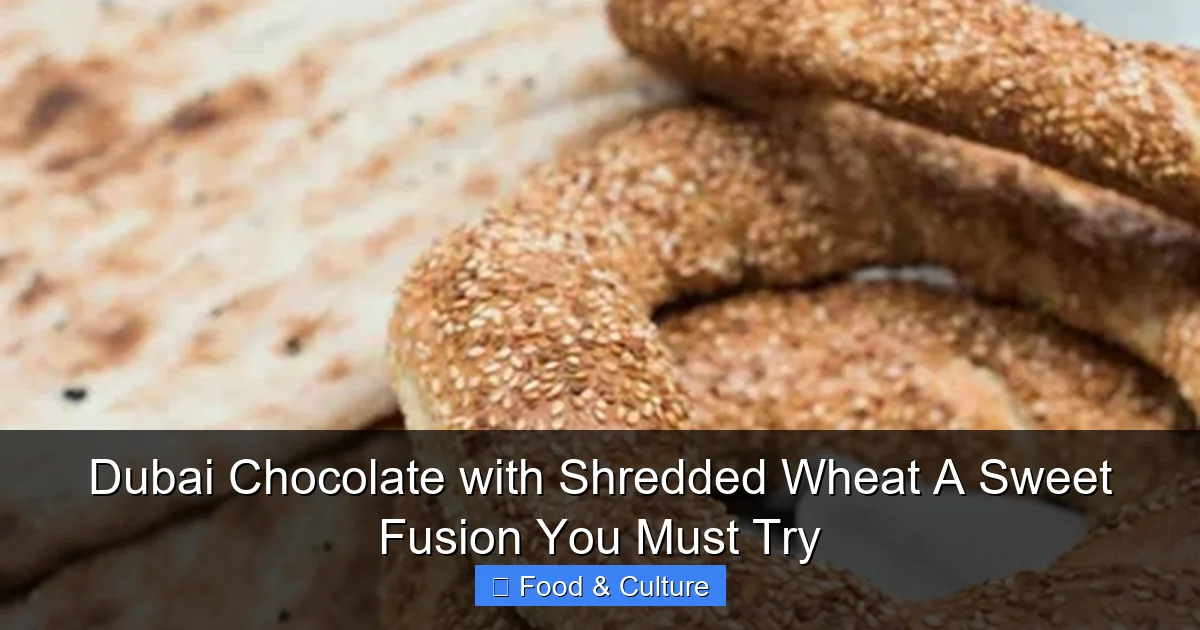 Dubai Chocolate with Shredded Wheat A Sweet Fusion You Must Try