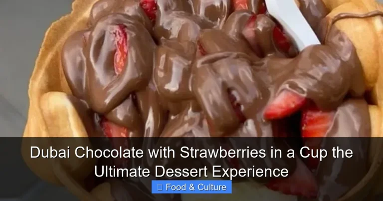 Dubai Chocolate with Strawberries in a Cup the Ultimate Dessert Experience