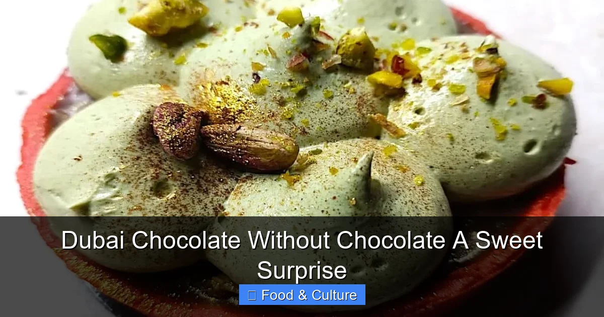 Dubai Chocolate Without Chocolate A Sweet Surprise