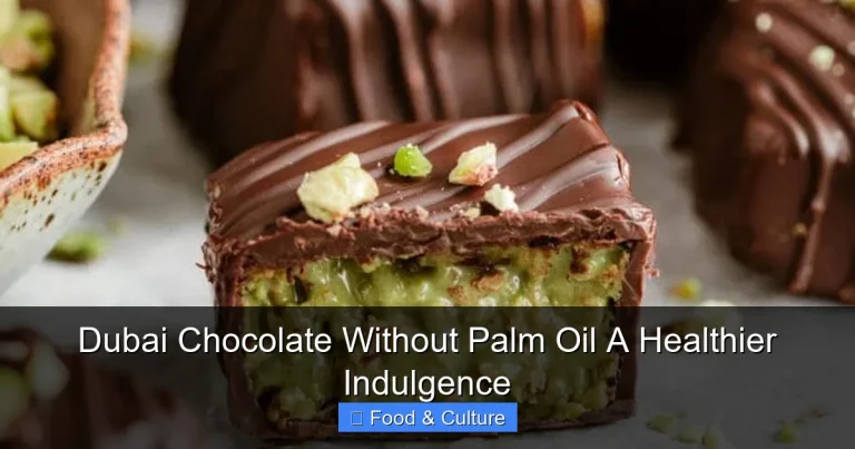 Dubai Chocolate Without Palm Oil A Healthier Indulgence