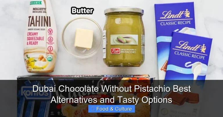 Dubai Chocolate Without Pistachio Best Alternatives and Tasty Options