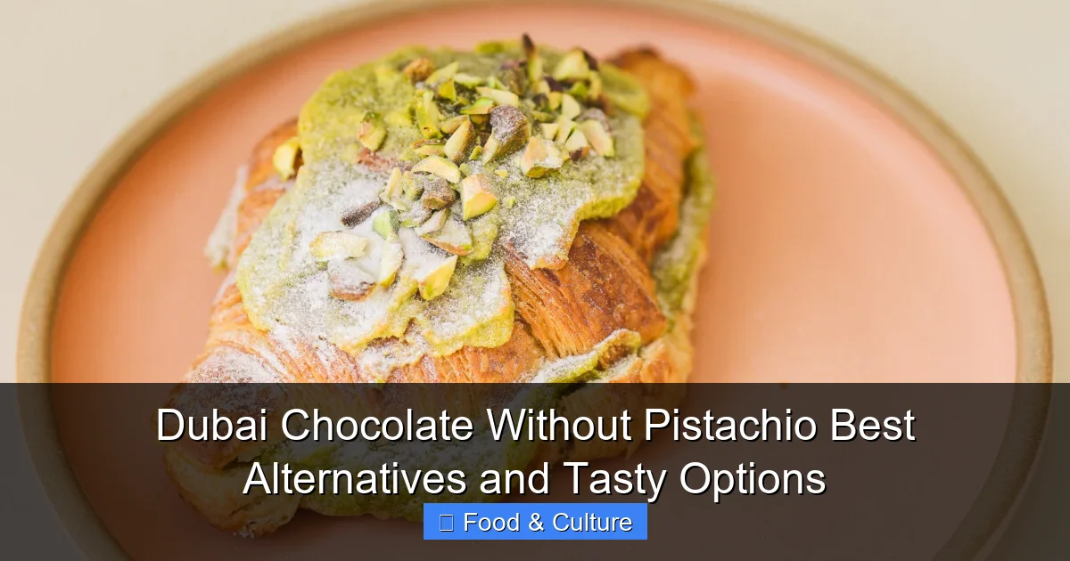 Dubai Chocolate Without Pistachio Best Alternatives and Tasty Options