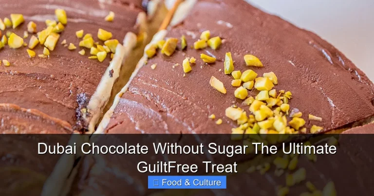 Dubai Chocolate Without Sugar The Ultimate GuiltFree Treat
