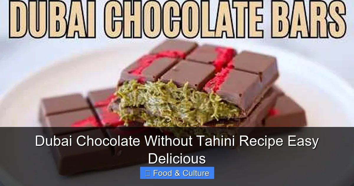 Dubai Chocolate Without Tahini Recipe Easy Delicious