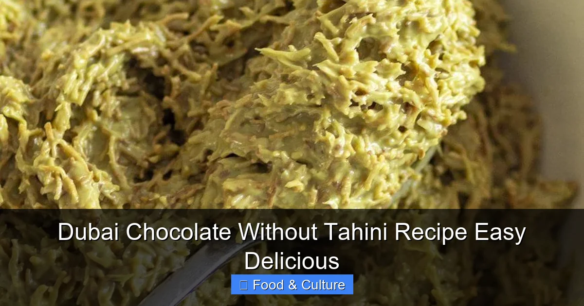 Dubai Chocolate Without Tahini Recipe Easy Delicious