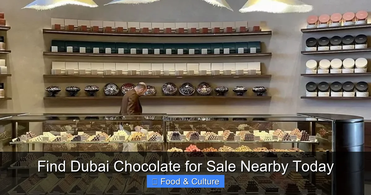 Find Dubai Chocolate for Sale Nearby Today