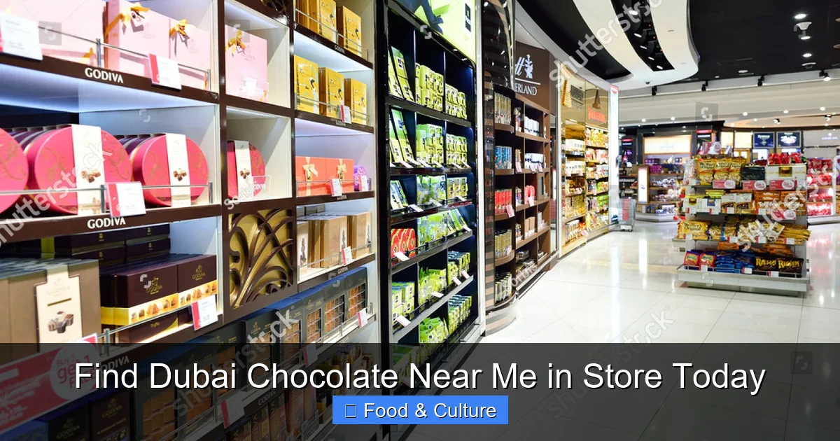 Find Dubai Chocolate Near Me in Store Today