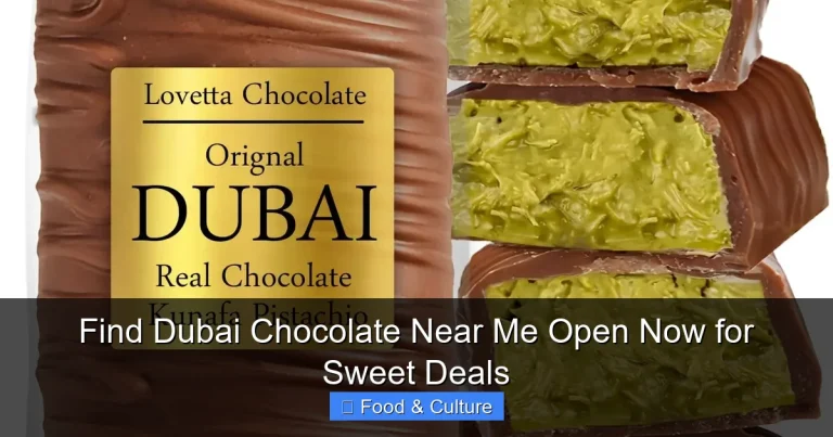 Find Dubai Chocolate Near Me Open Now for Sweet Deals